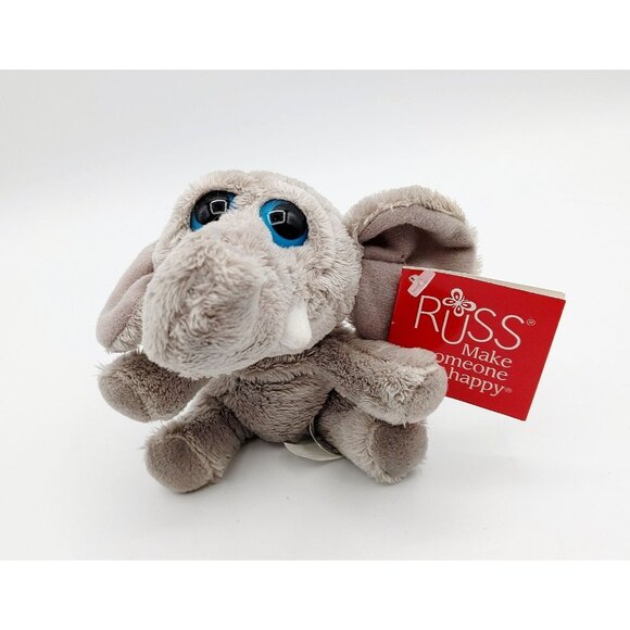 Russ Lil Peepers "Gazoo" the Elephant Vintage Collectible Plush 8 inch - Picture 1 of 6